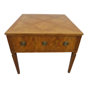 Kittinger Square Parquetry Top Side Table