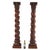 French A Pair of French Solid Oak Barley Twist Columns, C. 1860. For Sale - Image 3 of 6