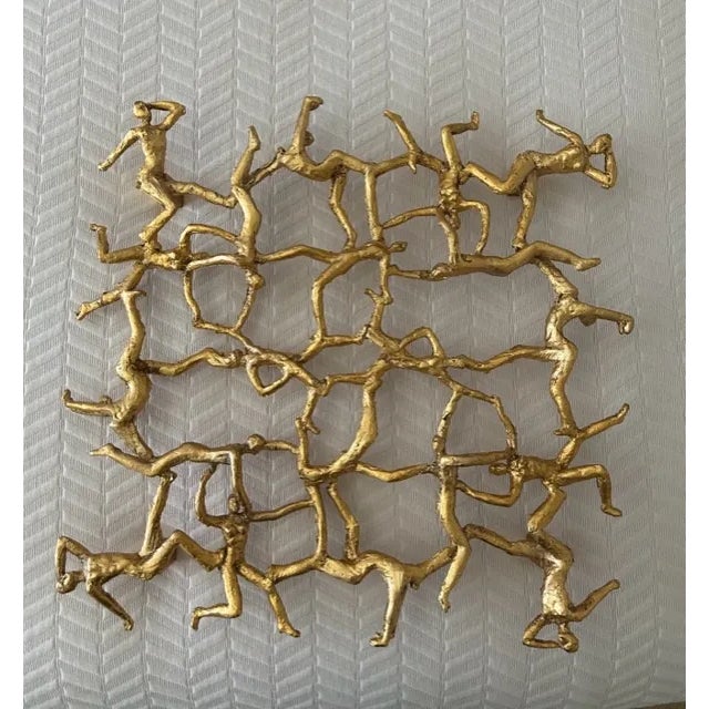 Uttermost Uttermost Golden Gymnasts Wall Square For Sale - Image 4 of 6