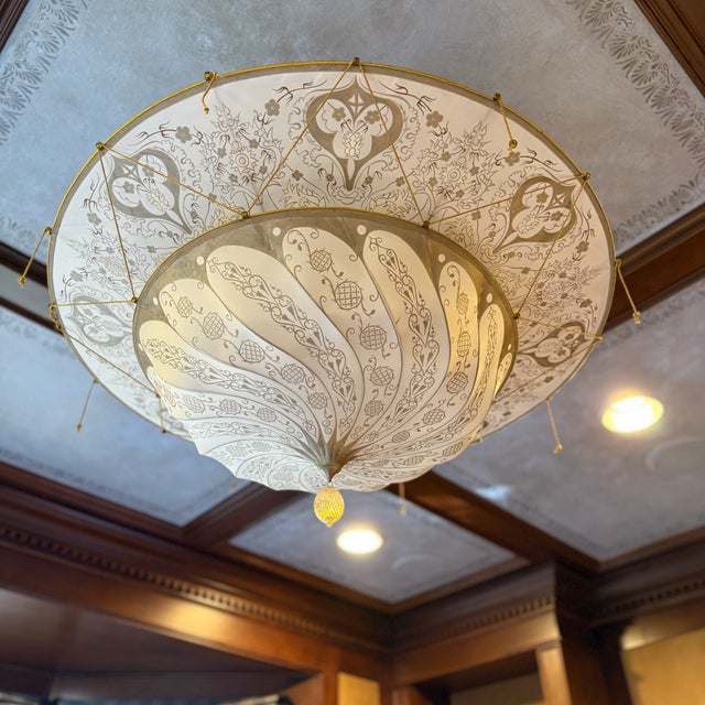 2000 - 2009 Fortuny Two Tier Scudo Chandelier For Sale - Image 5 of 10