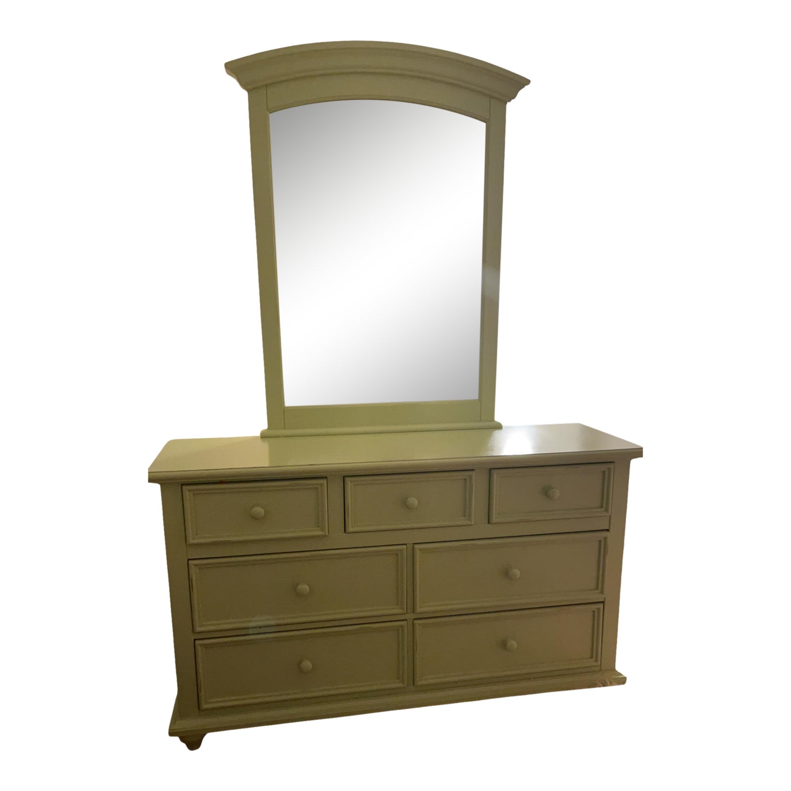 Kids Double Dresser + Mirror by Stanley "Young America", 7 Drawers, L