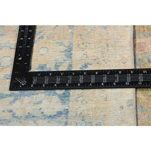 Textile Antique Persian Yazd Rug - 10'06 X 15'11 For Sale - Image 7 of 10