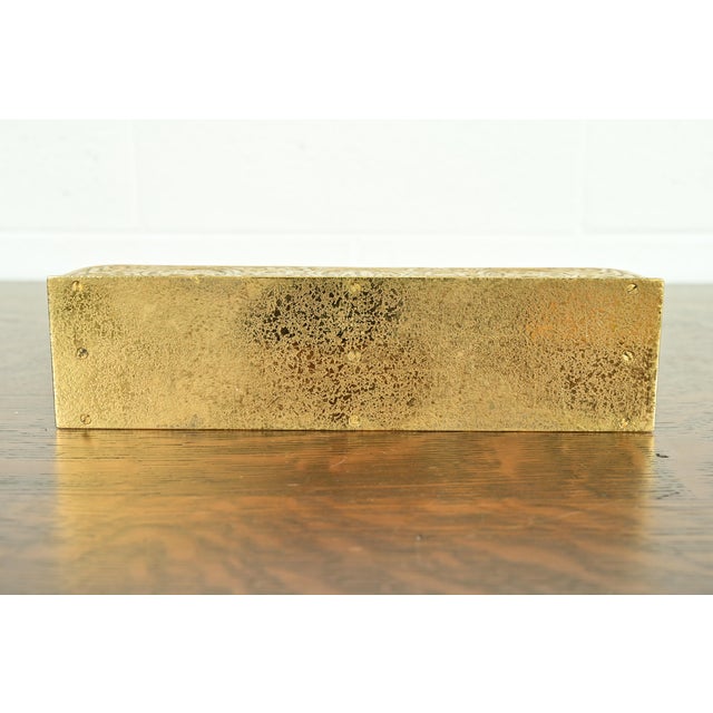 Tiffany Studios New York Zodiac Pattern Bronze Doré Letter Rack For Sale - Image 12 of 15