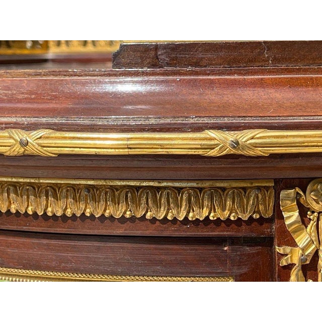 Brown Louis XV Vitrine with Bronze For Sale - Image 8 of 13
