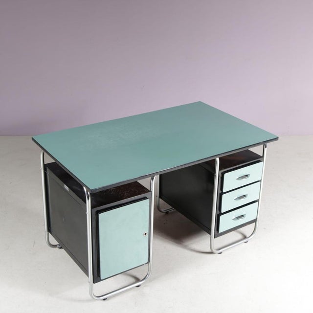 Bauhaus Style Desk from Torck, Belgium, 1950s For Sale - Image 10 of 15