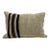 Turkish Hemp Pillow Cushion Natural Beige Black Pillow Cushion Cover 16" x 24" For Sale