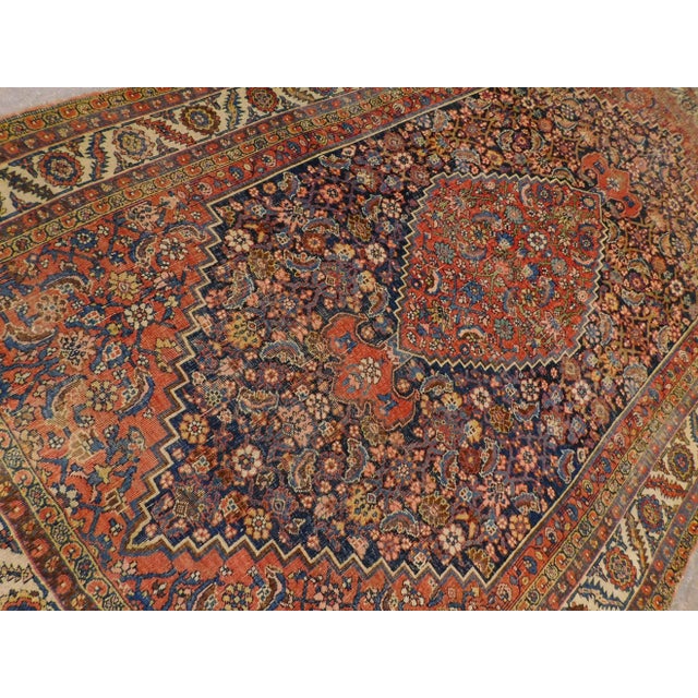 Persian Antique Persian Bijar Rug. 5'6"x 9'2" For Sale - Image 3 of 13