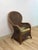 Boho Chic Coastal Wicker Rattan Chair Vintage Beach Scene Cushion Boho Accent Outdoor For Sale - Image 3 of 10
