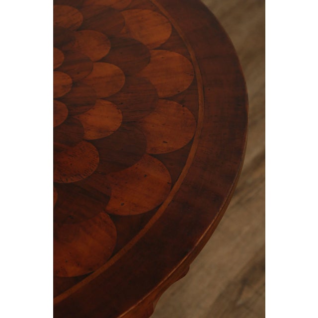 William IV Style Round Top Oyster Wood Tea Table For Sale - Image 4 of 12