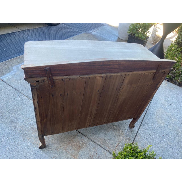 Vintage Solid Wood Bleached Cabinet For Sale - Image 12 of 12