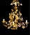 Porcelain Floral Roses Flower Chandelier, 1940s For Sale - Image 4 of 14