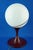1940s Vintage Italian Spherical Table Lamp in Opaline Glass by Elio Martinelli, 1940s For Sale - Image 5 of 18
