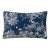 Scalamandre 14" x 22" Ridge Edge Lumbar Pillow in Blue Shadow For Sale