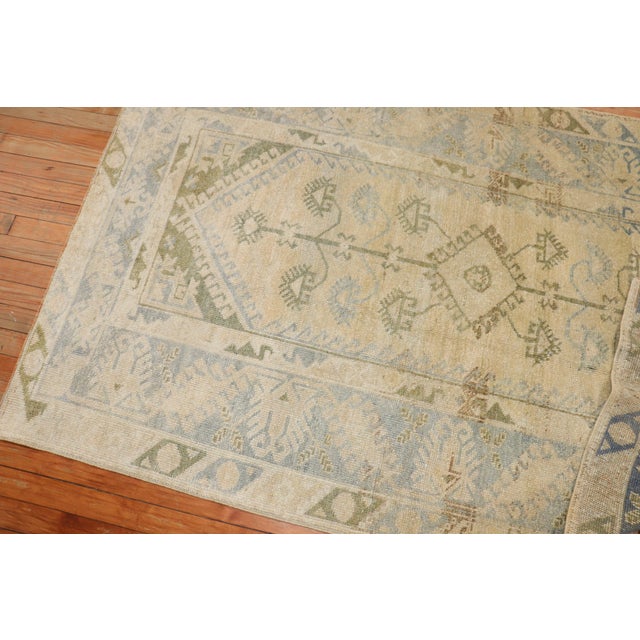 Textile Vintage Zabihi Collection Turkish Konya Decorative Rug - 4' x 7'5" For Sale - Image 7 of 7