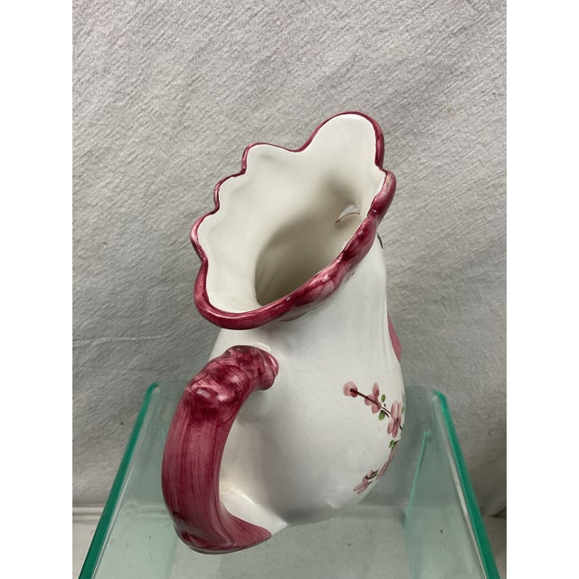 Vintage Vietri Italian Chicken/Rooster Pitcher For Sale - Image 4 of 5