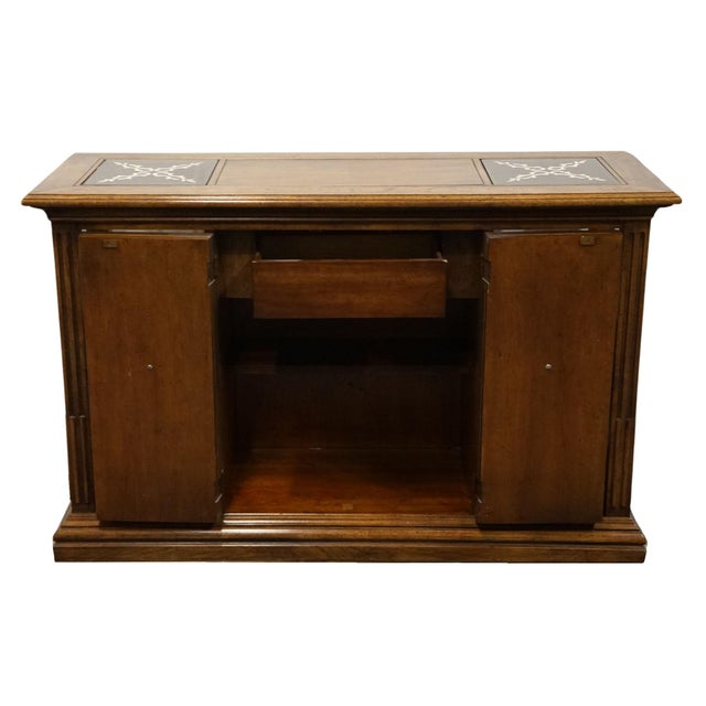 Wood American of Martinsville Walnut Italian Provincial 51" Server Buffet For Sale - Image 7 of 12