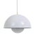 1960's White Danish Flowerpot Pendant Light by Panton for Poulsen For Sale