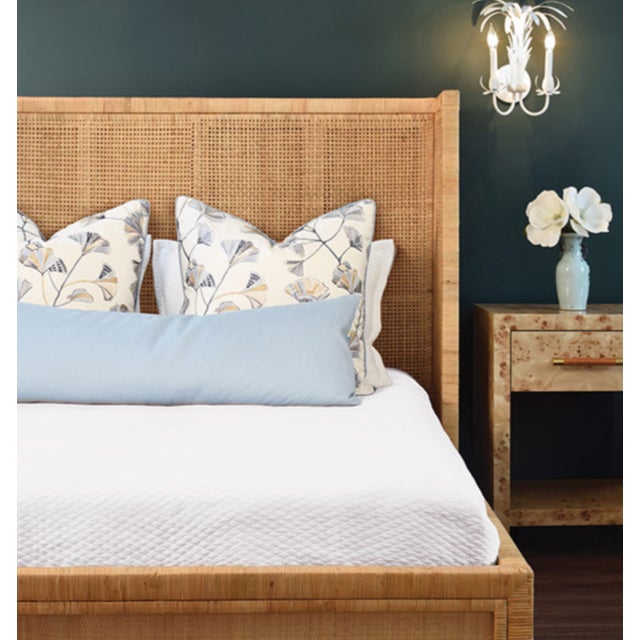 Not Yet Made - Made To Order Matthew Izzo Home Resada White Palm Spray Two Arm Tole Metal Wall Sconce For Sale - Image 5 of 5