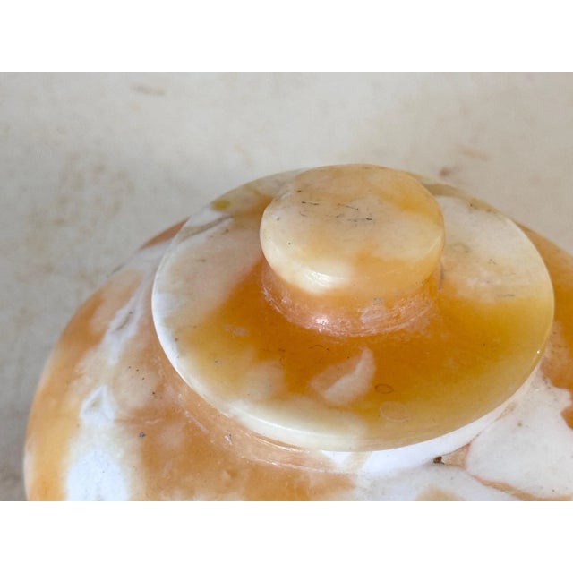 Box Vide Poche in Onyx with Beige Lid, France, 1970s For Sale - Image 6 of 8