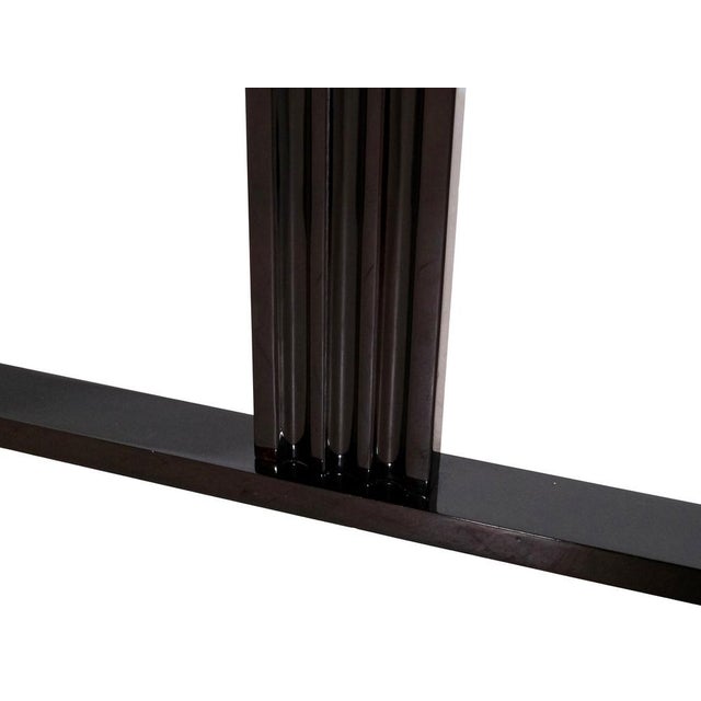 Art Deco Console with Black Elements and High-Gloss Lacquered, 1930s For Sale - Image 4 of 7