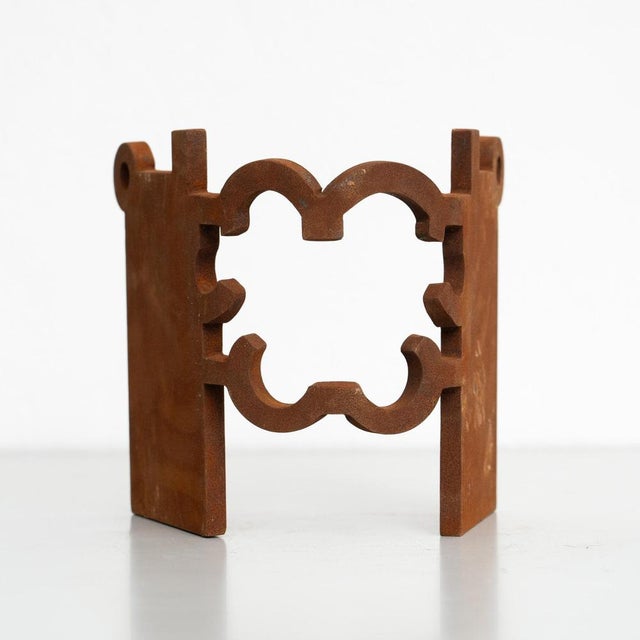 After Chillida, Abstract Sculpture, 1990s, Iron For Sale - Image 10 of 11