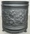 Metal Vintage French Floral Painted Brass Jardiniere For Sale - Image 7 of 18