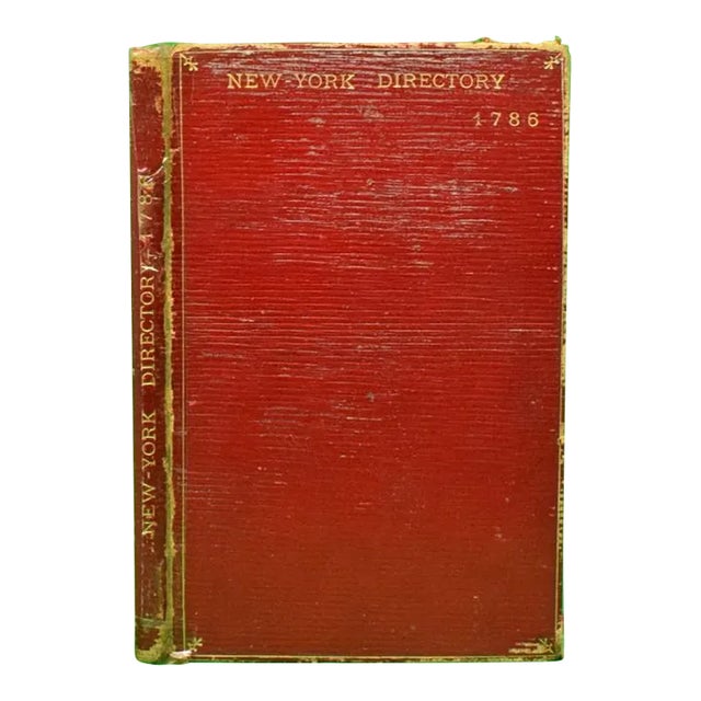 "New York Directory 1786" 1876 Franks, David For Sale
