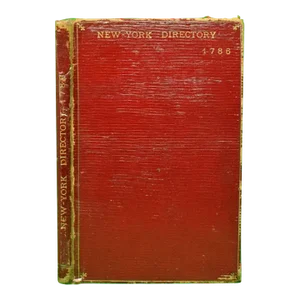 "New York Directory 1786" 1876 Franks, David