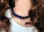 2020s Lapis Lazuli Beaded Necklace With Vintage Sterling Silver Scarab Clasp For Sale - Image 5 of 7