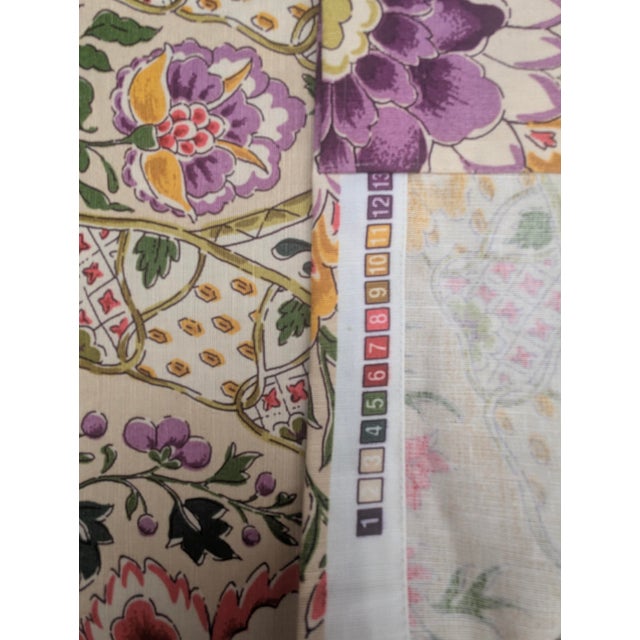 Brunschwig & Fils Brunschwig Et Fils "Theodora" Botanical Fabric Panel 2.5 Yards For Sale - Image 4 of 15
