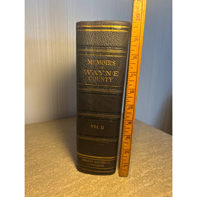 113 Years Old … Very Rare 1912 Historical Volumes … Memoirs of Wayne County & Richmond, Indiana … 2 Volume Set…. For Sale - Image 11 of 18