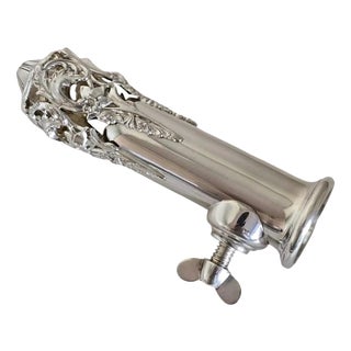 Sterling Silver Pierced Posy Holder from Hugh Crawshaw, Sheffield, 2004 For Sale