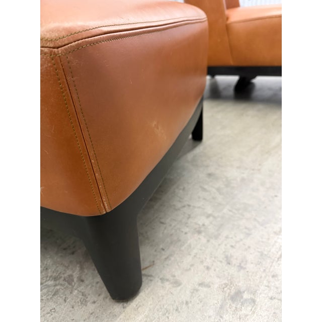 Camel 1990s Christian Liaigre Mandarín Lounge Chair at Holly Hunt For Sale - Image 8 of 14