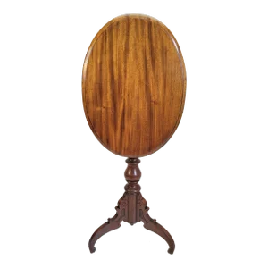 19th Century American Victorian Walnut Tilt-Top Table