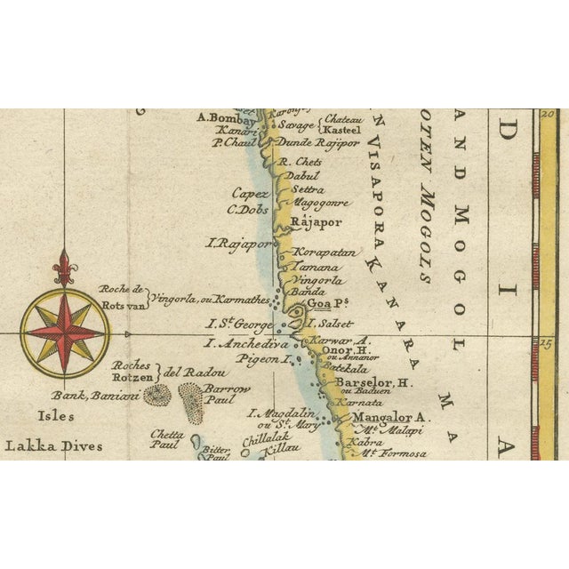 Hand-Colored Map of Persia, Gujarat and Malabar Coasts, 1773 For Sale - Image 4 of 10