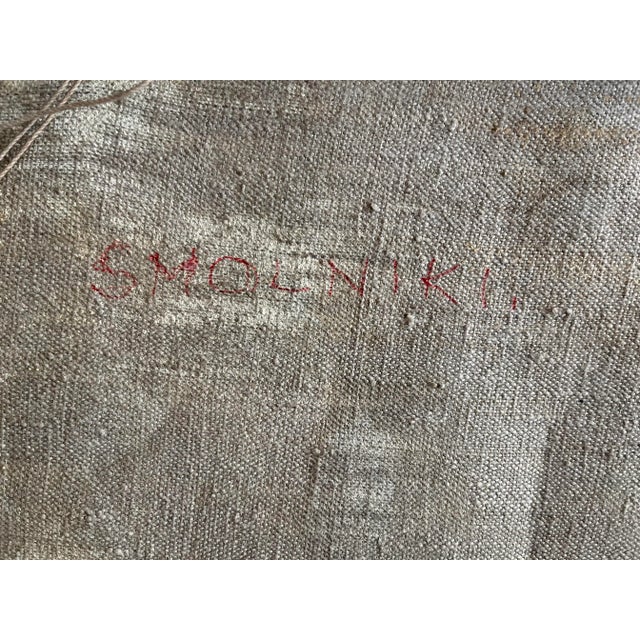 Vintage Landscape Painting "Pastel Home" Framed Original Signed For Sale - Image 10 of 11