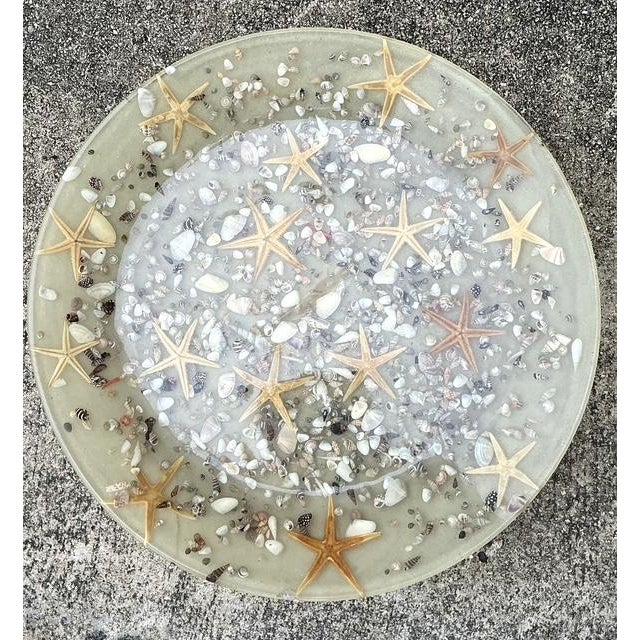 Plastic Vintage Italian Starfish Resin Bowl For Sale - Image 7 of 12