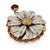 Contemporary Vintage 14k Yellow Gold Enamel "He Loves Me" Daisy Pendant For Sale - Image 3 of 6