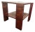 1920s Hungarian Bauhaus Walnut Veneer Two Tier Occasional Table For Sale