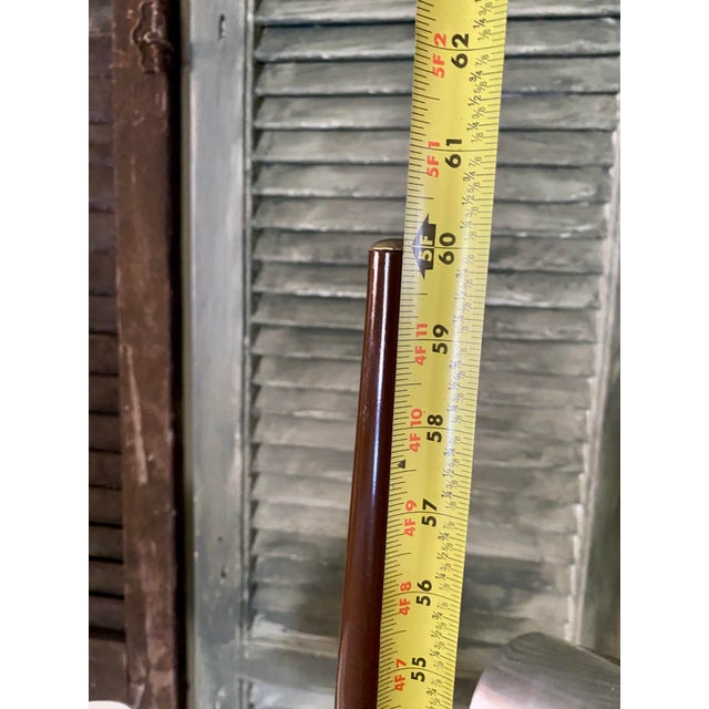 1960s Vintage 1960s Midcentury 3-Light Floor Lamp Attributed to Gerald Thurston for Lightolier ~ Silver and Brown Floor Lamp With 3-Way Switch For Sale - Image 5 of 14