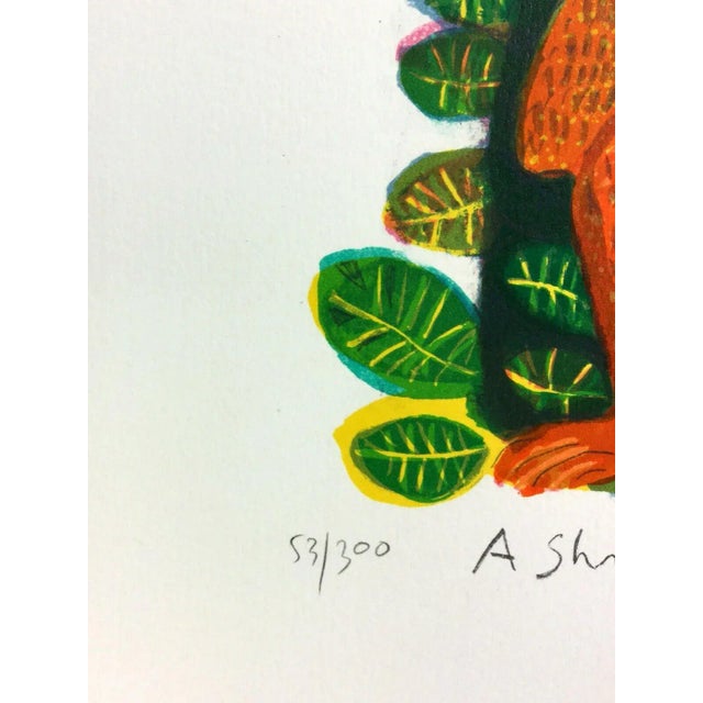 For your consideration is a hand signed lithograph by American artist Judith Bledsoe. Size is 18 x 7.75 unframed.