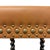 Burnt Orange Early 20th Century Barley Twist Leather Upholstered Stool For Sale - Image 8 of 11