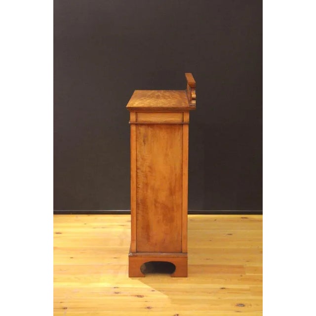 1900 - 1909 Antique Edwardian Satinwood Cabinet Bookcase, 1900 For Sale - Image 5 of 13