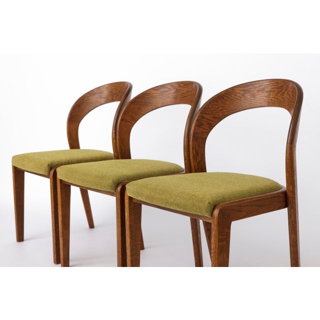 Beige Mid-Century Modern German Dining Chairs in Oak, 1970s, Set of 6 For Sale - Image 8 of 10