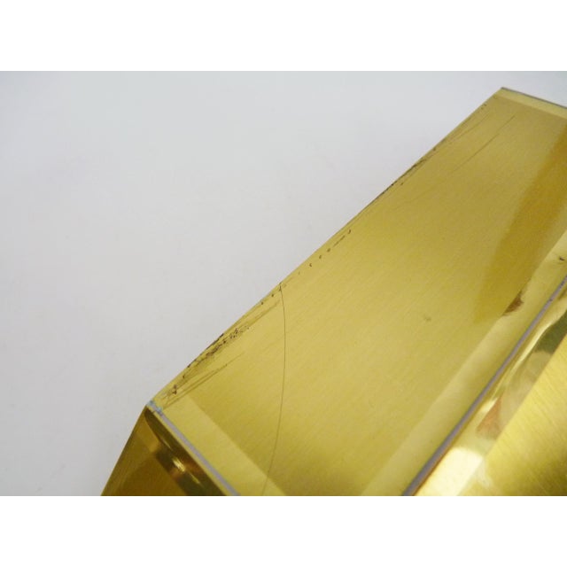 Gold Vintage Gold Wall Sconces, 1980s, Set of 2 For Sale - Image 8 of 10