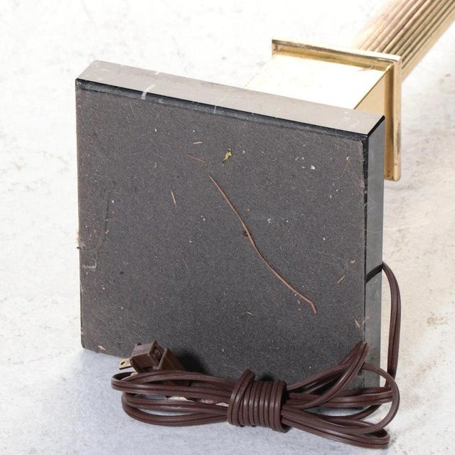 Mid 20th Century Mid Century Modern Palm Beach Regency Style Brass Palm Tree Floor Lamp For Sale - Image 9 of 12