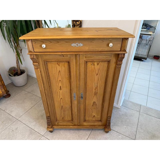 Biedermeier-Style Farmhouse Cabinet in Wood, 1850 For Sale - Image 11 of 14