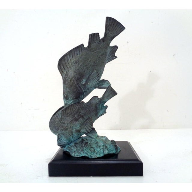 Vintage Cast Metal Koi Fish Aquarium Figural Sculpture Chairish