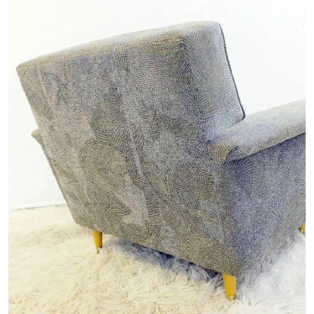 Set of American Armchairs with Upholstery by Pierre Frey For Sale - Image 6 of 7