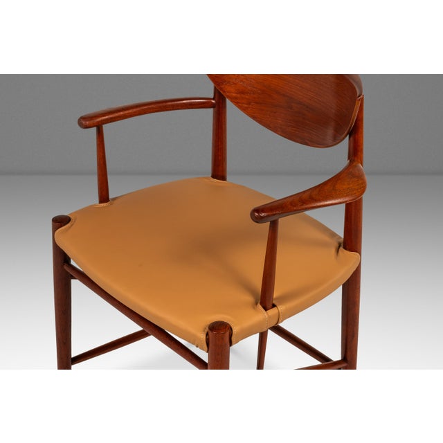 Set of Six (6) Danish Modern Model 317 Dining Chairs Attributed to Peter Hvidt & Orla Mølgaard-Nielsen in Teak for Søborg, Denmark, C. 1960s For Sale - Image 9 of 18